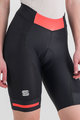 SPORTFUL Krótkie spodnie kolarskie bez szelek - NEO - czarny/czerwony