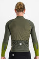 SPORTFUL Zimowa koszulka kolarska z długim rękawem - BODYFIT PRO - zielony