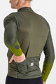 SPORTFUL Zimowa koszulka kolarska z długim rękawem - BODYFIT PRO - zielony