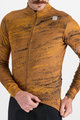 SPORTFUL Zimowa koszulka kolarska z długim rękawem - CLIFF SUPERGIARA - brązowy