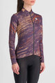 SPORTFUL Zimowa koszulka kolarska z długim rękawem - CLIFF SUPERGIARA THERMAL - fioletowy/beżowy