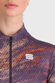 SPORTFUL Zimowa koszulka kolarska z długim rękawem - CLIFF SUPERGIARA THERMAL - fioletowy/beżowy
