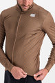 SPORTFUL Zimowa koszulka kolarska z długim rękawem - CHECKMATE THERMAL - brązowy