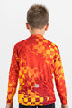 SPORTFUL Zimowa koszulka kolarska z długim rękawem - KID THERMAL - czerwony/żółty