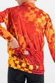 SPORTFUL Zimowa koszulka kolarska z długim rękawem - KID THERMAL - czerwony/żółty