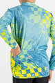 SPORTFUL Zimowa koszulka kolarska z długim rękawem - KID THERMAL - niebieski/żółty