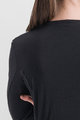 SPORTFUL Kolarska koszulka z długim rękawem - MERINO - czarny