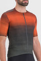 SPORTFUL Koszulka kolarska z krótkim rękawem - FLOW SUPERGIARA - pomarańczowy/szary