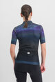 SPORTFUL Koszulka kolarska z krótkim rękawem - FLOW SUPERGIARA W - niebieski/czarny