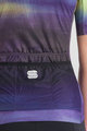 SPORTFUL Koszulka kolarska z krótkim rękawem - FLOW SUPERGIARA - jasnozielony/fioletowy