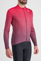 SPORTFUL Zimowa koszulka kolarska z długim rękawem - ROCKET THERMAL - czerwony/fioletowy