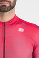 SPORTFUL Zimowa koszulka kolarska z długim rękawem - ROCKET THERMAL - czerwony/fioletowy