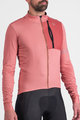 SPORTFUL Zimowa koszulka kolarska z długim rękawem - SUPERGIARA THERMAL - różowy
