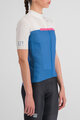 SPORTFUL Koszulka kolarska z krótkim rękawem - PISTA W - niebieski/biały