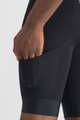 SPORTFUL Krótkie spodnie kolarskie z szelkami - SUPERGIARA 2 - czarny