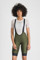 SPORTFUL Krótkie spodnie kolarskie z szelkami - GIARA 2 W - zielony