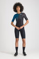 SPORTFUL Koszulka kolarska z krótkim rękawem - LIGHT W - niebieski/czarny