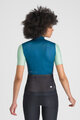 SPORTFUL Koszulka kolarska z krótkim rękawem - SUPERGIARA LOGO W - niebieski/zielony
