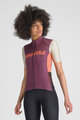 SPORTFUL Koszulka kolarska z krótkim rękawem - SUPERGIARA LOGO W - bordowy