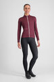 SPORTFUL Zimowa koszulka kolarska z długim rękawem - CLASSIC THERMAL W - bordowy