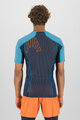 KARPOS Kolarska koszulka z krótkim rękawem - LAVAREDO - czarny/niebieski