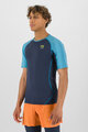 KARPOS Kolarska koszulka z krótkim rękawem - LAVAREDO - czarny/niebieski