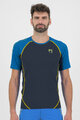 KARPOS Kolarska koszulka z krótkim rękawem - LAVAREDO - czarny/niebieski