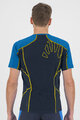 KARPOS Kolarska koszulka z krótkim rękawem - LAVAREDO - czarny/niebieski