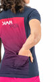 KARPOS Koszulka kolarska z krótkim rękawem - VERVE EVO W - niebieski/różowy