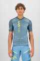 KARPOS Koszulka kolarska z krótkim rękawem - GREEN FIRE - żółty/niebieski