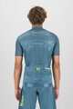 KARPOS Koszulka kolarska z krótkim rękawem - GREEN FIRE - żółty/niebieski