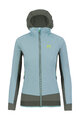 KARPOS Kolarska ocieplana kurtka - LAVAREDO WINTER W - niebieski/zielony