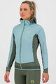 KARPOS Kolarska ocieplana kurtka - LAVAREDO WINTER W - niebieski/zielony