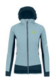 KARPOS Kolarska ocieplana kurtka - LAVAREDO WINTER W - niebieski