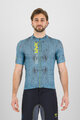 KARPOS Koszulka kolarska z krótkim rękawem - VAL VIOLA - niebieski/żółty