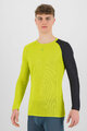 KARPOS Kolarska koszulka z długim rękawem - DINAMICO OCTA - żółty/czarny