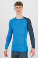 KARPOS Kolarska koszulka z długim rękawem - DINAMICO OCTA - niebieski