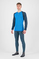 KARPOS Kolarska koszulka z długim rękawem - DINAMICO OCTA - niebieski