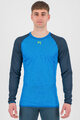 KARPOS Kolarska koszulka z długim rękawem - DINAMICO OCTA - niebieski