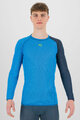 KARPOS Kolarska koszulka z długim rękawem - DINAMICO OCTA - niebieski