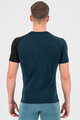 KARPOS Kolarska koszulka z krótkim rękawem - DINAMICO MERINO 130 - niebieski/czarny
