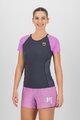 KARPOS Kolarska koszulka z krótkim rękawem - LAVAREDO EVO W - czarny/różowy