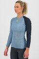 KARPOS Kolarska koszulka z długim rękawem - DINAMICO OCTA W - niebieski