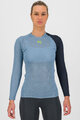 KARPOS Kolarska koszulka z długim rękawem - DINAMICO OCTA W - niebieski