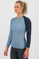 KARPOS Kolarska koszulka z długim rękawem - DINAMICO OCTA W - niebieski