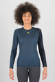 KARPOS Kolarska koszulka z długim rękawem - DINAMICO OCTA W - niebieski