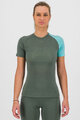 KARPOS Kolarska koszulka z krótkim rękawem - DINAMICO MERINO 130 W - zielony