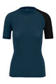 KARPOS Kolarska koszulka z krótkim rękawem - DINAMICO MERINO 130 W - niebieski/czarny
