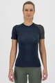 KARPOS Kolarska koszulka z krótkim rękawem - DINAMICO MERINO 130 W - niebieski/czarny