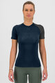 KARPOS Kolarska koszulka z krótkim rękawem - DINAMICO MERINO 130 W - niebieski/czarny